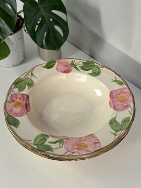 Franciscan Desert Rose 8.5”Rimmed Soup Bowl Made in England